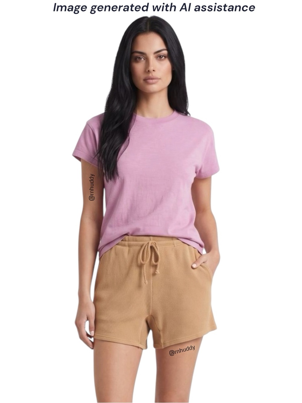 DONNI S tan ribbed shorts